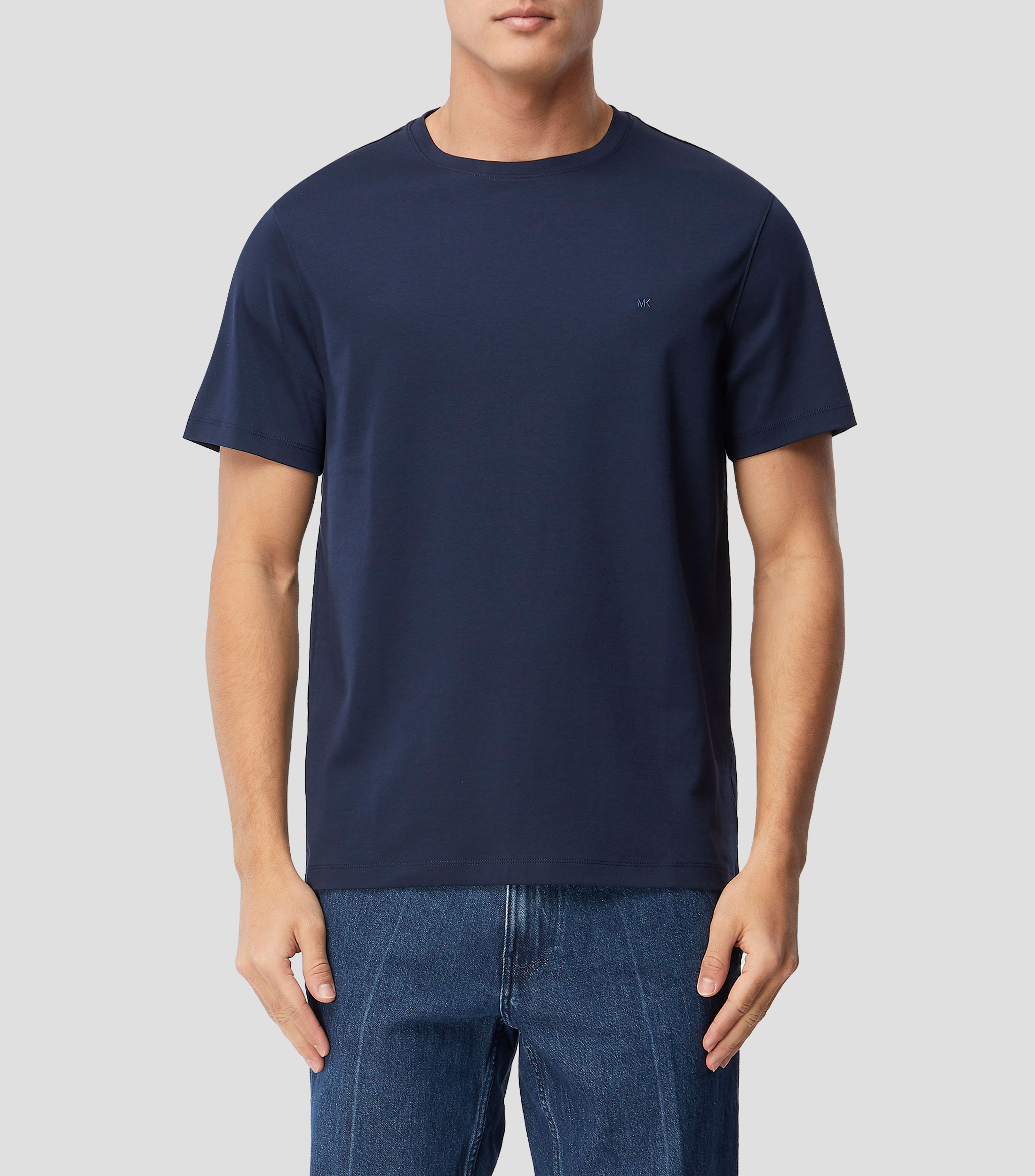 Playera cuello redondo manga corta lisa Hombre